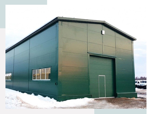 Двускатные ангары в Каменске-Шахтинском