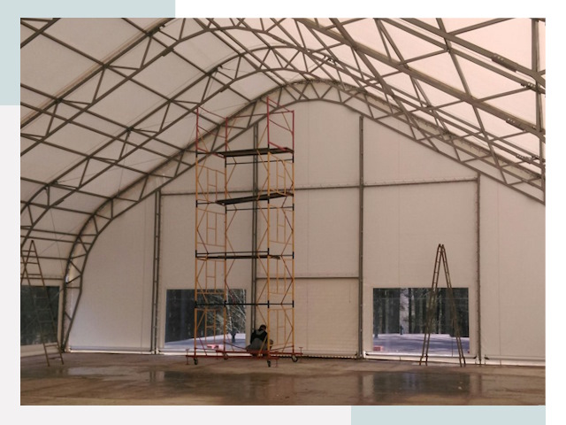 Шатровые ангары в Каменске-Шахтинском