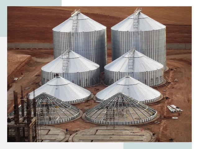 Строительство зерновых силосов в Каменске-Шахтинском